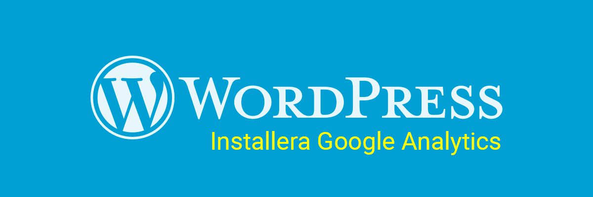 installera google analytics i wordpress