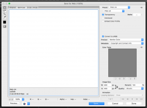 Photoshop - Save for web